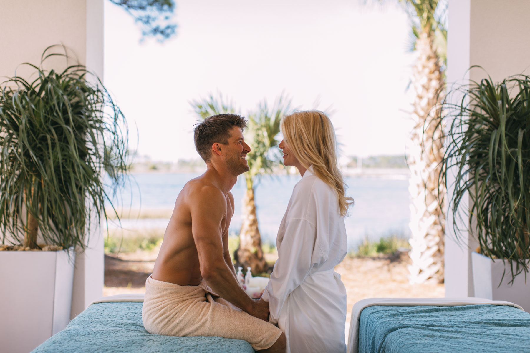 Couple Beach Spa